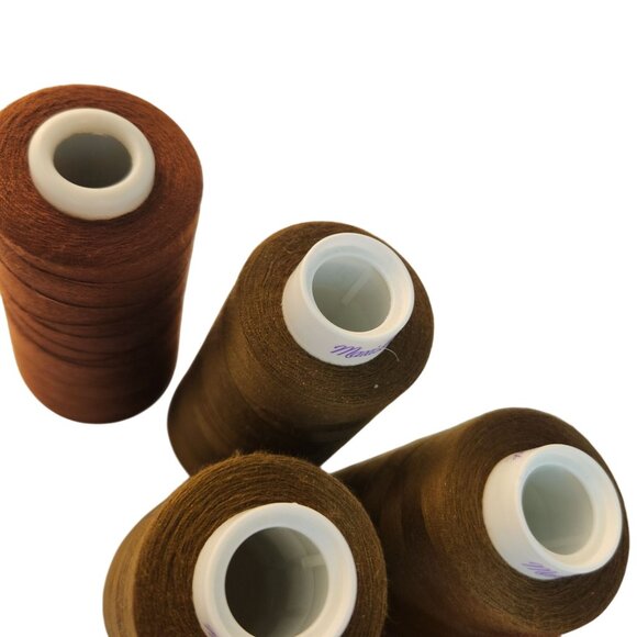 Maxi-Lock & Signature Sewing Thread Cones - Set Of 6 Brown & Orange Hues - Picture 5 of 8